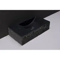 Forzalaqua Venetia fontein 40x20cm links met kraangat graniet gekapt