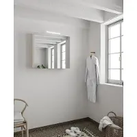 Mondiaz Cubb spiegelkast 80x70x16cm linen met 2 deuren