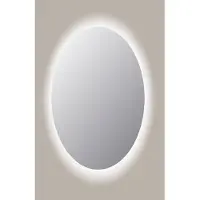 Sanicare Spiegel Ovaal Q-Mirrors 80x120 cm PP Geslepen LED Cold White Zonder Sensor