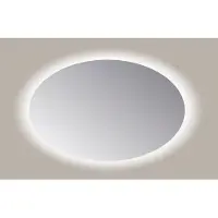 Sanicare Spiegel Ovaal Q-Mirrors 60x80 cm PP Geslepen LED Cold White Zonder Sensor