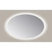 Sanicare Spiegel Ovaal Q-Mirrors 60x80 cm PP Geslepen LED Cold White Met Sensor