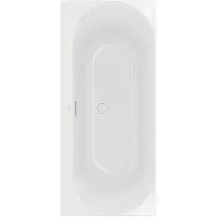 Villeroy & Boch Loop duobad - 170x75cm - rechthoek/binnenbad ovaal - acryl Wit Alpin glans uba170lof2v-01