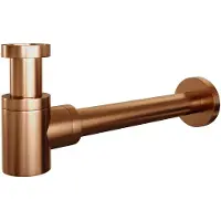 Brauer Design sifon compact koper geborsteld PVD