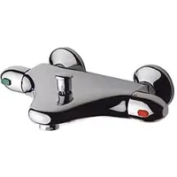 Plieger Spring badkraan thermostatisch z. koppelingen chroom