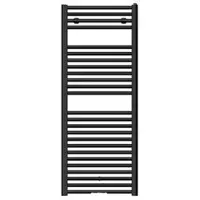 Nemo Spring Toronto handdoekradiator - 124.8x60cm - 689 watt - mat zwart ECM060BK1VM06NNN01