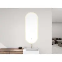 Wiesbaden Ovale spiegel lumia met dimbare led verlichting en spiegelverwarming 50x100 cm