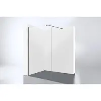 Best design Inloopdouche Dalis Moya 90x200 cm 8mm Nano Glas Gunmetal