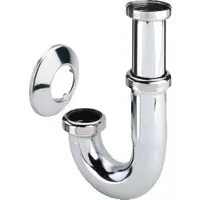 Viega Sifon 1.1/4inch met rozet Messing Chroom 125073