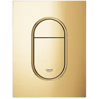GROHE Arena Cosmopolitan S Bedieningspaneel Toilet - Verticaal - Dual Flush - Cool sunrise (glanzend goud) - Slank formaat