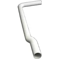 Wisa halfh.valpijp compleet 77x22cm v/790/1000 Wit