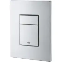 GROHE Skate Cosmopolitan bedieningsplaat antivingerafdruk 2-knops frontbed. Titanium