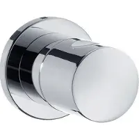 Hansgrohe afsluitventiel, inbouw, complete set, chroom, cilindrische handgreep, artikelnummer 15972000