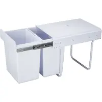 4cookz inbouw prullenbak afvalscheiding 26 cm breed 30 liter -