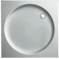 Plieger Douchebak Luxury Kunststof Acryl Vierkant Met Ronde Inzet 90x90x9cm Wit