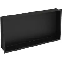 Plieger Inbox Inbouwnis - Met Flens - RVS - 60 x 30 x 7.5 cm - Matzwart