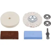 Wolfcraft Hobby-polijstset | Voor boormachines | 1 set - 2178000