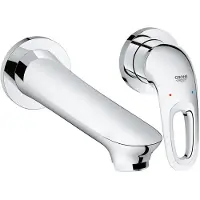 GROHE Eurostyle New afbouwdeel voor 2 gats wandkraan M Size met uitloop 20cm chroom