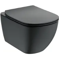 Ideal standard Tesi Aquablade Wandcloset Pack Diepspoel met Slimseat Softclose Silk Black