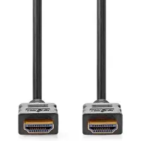 Nedis High Speed HDMI-Kabel met Ethernet | HDMI Connector | HDMI Connector | 4K@30Hz | ARC | 10.2 Gbps | 10.0 m | Rond | PVC | Zwart | Label - CVGL34000BK100