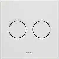 Wisa Luga luga bedieningsplaat dualflush Wit