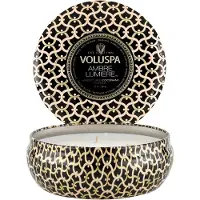 Voluspa Maison Noir 3-wick Tin geurkaars 40 uur Ambre Lumiere