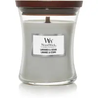 Woodwick lavender & cedar medium candle