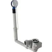Geberit badafvoergarnituur met stop d52 mm lengte 23 cm met afwerkset tegenstroomprincipe d40mm 150.020.00.6