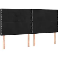 vidaXL Hoofdbord zwart 180x5x118/128 cm fluweel