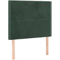 vidaXL Hoofdbord donkergroen 90x5x118/128 cm fluweel