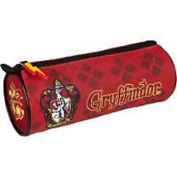 Harry Potter HPLR0693, Zachte pennenetui, polyester, rood, afbeelding, rits, geschikt voor jongens/meisjes