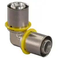 Uponor knie gas Ø25x25mm - messing - 1030562