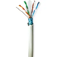 Nedis F/UTP CAT6 Gigabit netwerkkabel met vaste aders - AWG24 / LSZH / grijs - 50 meter
