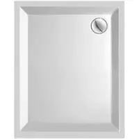 Plieger Douchebak kwadrant acryl wit 100x80 cm rechthoek 4.5 cm hoog