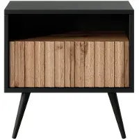 Selsey Nachtkastje Giulia | Design spaanplaat naturel 47x48x31 cm nachtkastjes | NADUVI