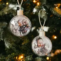Yoursurprise Transparante kerstbal bedrukken (2 stuks)