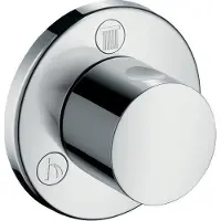 Hansgrohe stop- en omstelkraan afbouwdeel s trio/quattro, chroom