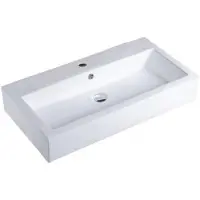 Best design Class wastafel 80x46x16cm met 1 kraangat porselein