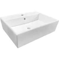 Best design Class wastafel 60x46x16cm met 1 kraangat porselein