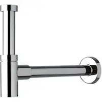 Plieger Sifon mini met muurbuis 25 cm 5/4" met rozet chroom