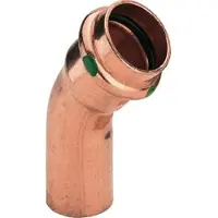 Viega Technologie voor pijpaansluitingen, Profipress bocht 54mm45Gr. van koper, SC-ConturPress huls/nippel (Persaansluiting)