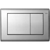 Tece Planus Dubbel Bedieningsplaat RVS Geborsteld - RVS - Toiletten, Bedieningspanelen - 4027255005945