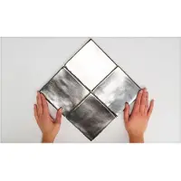 Vtwonen Tegels Villa wandtegel 13x13cm zilver