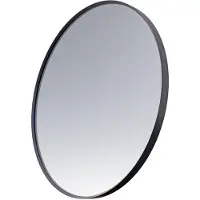 Saniclass Retro Line Spiegel - rond - 80cm - frame - mat zwart