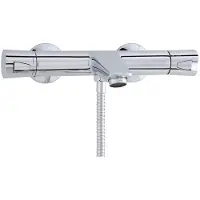 Nemo Spring Assana badmengkraan thermostatisch eengreeps wandmontage zonder douchegarnituur chroom CI61106CR