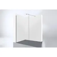 Best design Inloopdouche dalis ore 80x200 cm 8 mm nano glas rvs geborsteld