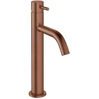 Crosswater MPRO Wastafelkraan - 36.2cm - hoog - zonder waste - geborsteld brons PRO112DNBZ