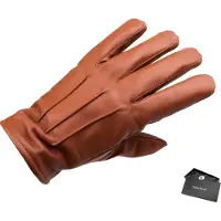 Swift classic fleece lined nappa bruin leren handschoenen