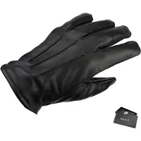 Swift classic fleece lined zwart leren handschoenen
