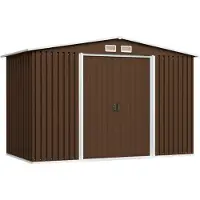 vidaXL Tuinberging 257x205x178 cm staal bruin