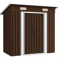 vidaXL Tuinberging 194x121x181 cm staal bruin